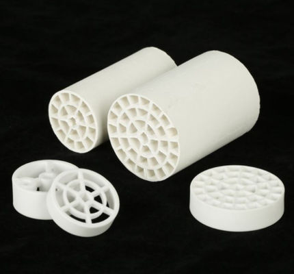 مقاومت در برابر خوردگی تصفیه پساب فیلتر سرامیکی لانه زنبوری White Mullite Ceramics